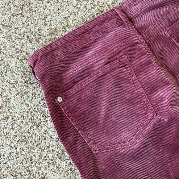 Pilcro Anthropologie Icon Corduroy Pants Women's Size 30 Burgundy Wine Stretch - Picture 13 of 16